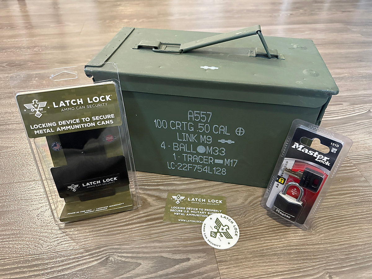 Ammo Can and Latch Lock Combo Bundle