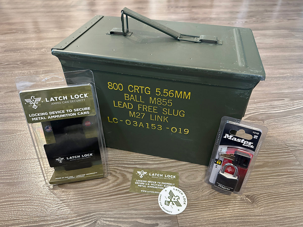 Ammo Can and Latch Lock Combo Bundle