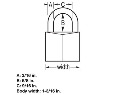 Master Lock 131D Keyed Padlock